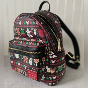 2019 Discontinued Mickey Mouse Holiday Snacks Loungefly Mini Backpack